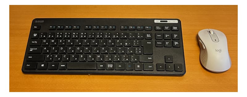 使っている無線キーボードとワイヤレスマウス